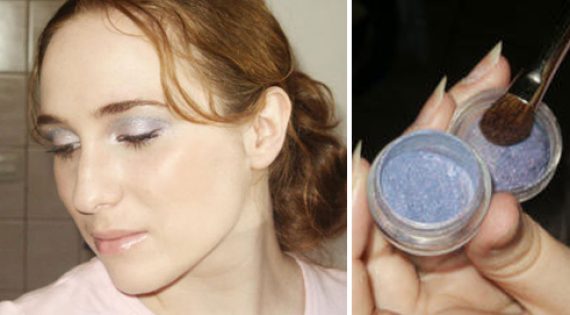 Mineral Makeup Tutorial: Wearable Blue Eye Shadow