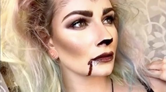 Sexy Werewolf Halloween Makeup